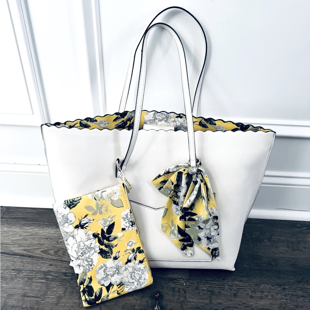 NWT- Betsy Johnson White Large Tote